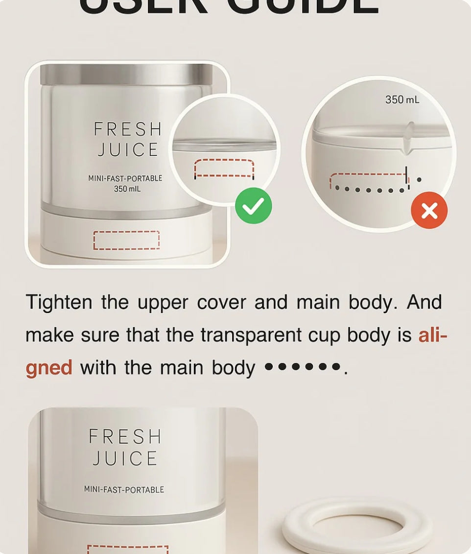 Mini Juicer Blender – "Portable USB Rechargeable Mixer"